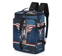 America Eagle Print - Mochila deportiva para hombres y mujeres, bolsa de fin de semana con compartimento para zapatos, bolsa de noche de 47.5 L para deportes, gimnasio, viajes, color, 47.5L,