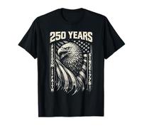 America Faith and Freedom 250 Years Since 1776 4th of July Camiseta