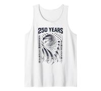 America Faith and Freedom 250 Years Since 1776 4th of July Camiseta sin Mangas