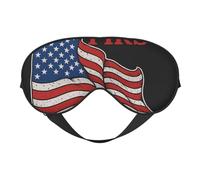 America First Print - Máscara ligera para dormir, transpirable, bloquea la luz, viajes, yoga, aventuras al aire libre