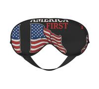America First Printing Rest Sleep - Máscara de ojos suave para el hogar y camping, bloquea la luz, cómoda para la mayoría de los usuarios
