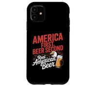 America First Retro Beer Segundo dicho americano 4 de julio Carcasa para iPhone 11