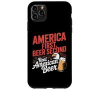 America First Retro Beer Segundo dicho americano 4 de julio Carcasa para iPhone 11 Pro Max