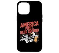 America First Retro Beer Segundo dicho americano 4 de julio Carcasa para iPhone 12 Pro Max