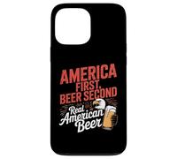 America First Retro Beer Segundo dicho americano 4 de julio Carcasa para iPhone 13 Pro Max