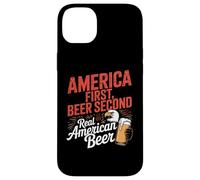 America First Retro Beer Segundo dicho americano 4 de julio Carcasa para iPhone 14 Plus