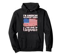 America Flag Proud Elegant American Boyfriend Girlfriend Sudadera con Capucha