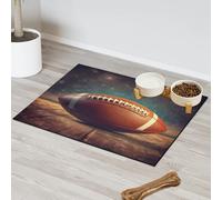 America Football Design - Tapete de alimentación para mascotas, para gatos, perros, cuenco de agua, tapetes de alimentación para mascotas, tapetes absorbentes y antideslizantes que contienen derrames