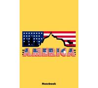 America is a beatiful place Notebook: 6x9 Ruled Notebook, Journal, Daily Diary, Organizer, Planner