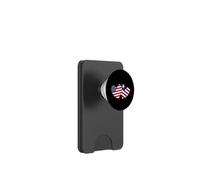 América Liberia Love Heart American Liberian Dual Flag PopSockets PopWallet para MagSafe