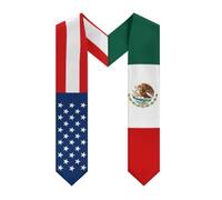 América México Michoacán Bandera mexicana 1 Estola de graduación Chal de graduación Banda para graduado Estudiante en el extranjero Estudios internacionales 2026 Graduado Chales gruesos Decoración Pr