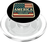 América Mi país favorito desde 1776 4 de julio Vintage USA PopSockets PopGrip para MagSafe