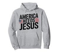 América Necesita A Jesús Cristianos Patriotas Sudadera con Capucha