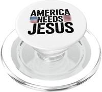 America Necesita Jesus Cristianos Patriotas PopSockets PopGrip para MagSafe