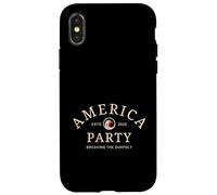 America Party New Political Party 2025 USA Mujeres Hombres Carcasa para iPhone X/XS