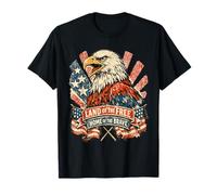 América Patriótica Águila Americana Tierra De La Tarifa Diseño Camiseta