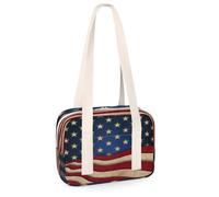 America - Pequeñas bolsas deportivas de lona para el 4 de julio, mini bolsa de gimnasio, ligera, casual, bolsa organizadora de deportes para niños, niñas, niños, mujeres y hombres
