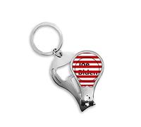 America President Persona Joseph Flag Circle Fingernail Clipper Cutter Llavero Scissor