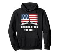 America Reads The Bible - United States Flag Christian Faith Sudadera con Capucha
