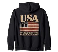 America, So Great Even Those Who Hate It Won’t Leave Humor Sudadera con Capucha