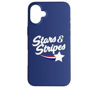 America Stars and Stripes 4th of July tee Cute Patriotic Carcasa para iPhone 16 Plus