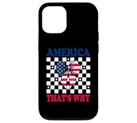 America That's Why 4 of July USA American Flag Patriotic Carcasa para iPhone 12/12 Pro