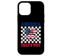 America That's Why 4 of July USA American Flag Patriotic Carcasa para iPhone 12 Mini