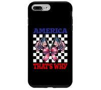 America That's Why 4 of July USA American Flag Patriotic Carcasa para iPhone 7 Plus/8 Plus