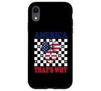 America That's Why 4 of July USA American Flag Patriotic Carcasa para iPhone XR