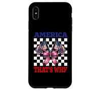 America That's Why 4 of July USA American Flag Patriotic Carcasa para iPhone XS MAX
