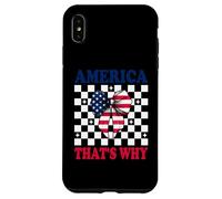 America That's Why 4 of July USA American Flag Patriotic Carcasa para iPhone XS MAX
