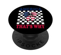 America That's Why 4 of July USA American Flag Patriotic PopSockets PopGrip Adhesivo