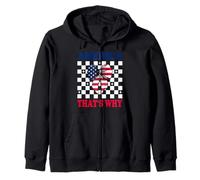 America That's Why 4 of July USA American Flag Patriotic Sudadera con Capucha