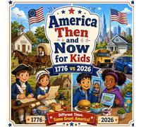 America Then and Now for Kids: America Turns 250 Activity Book for Boys and Girls Ages 6-10