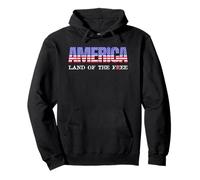 América, Tierra de la Tarifa. R está tachado Gratis. Sudadera con Capucha