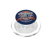 America Turns 250 I Turn 50 Since 50th Birthday Retro PopSockets PopGrip para MagSafe