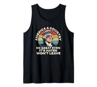 América un país Tan Grande Incluso es Haters USA Flag Patriot Camiseta sin Mangas