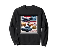 America USA US Fun Novelty What is a Kilometer MERICA Orgulloso Sudadera