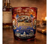 America - Vaso de whisky para 250 aniversario - Vaso de whisky patriótico «We The People» con impresión de Declaración de Independencia, vaso antiguo para escocés, licor y vino, regalo del día del