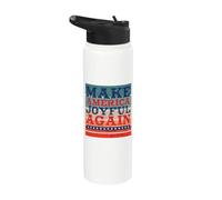 América vuelve a ser alegre, unidad patriótica, positividad Stainless Steel Insulated Water Bottle