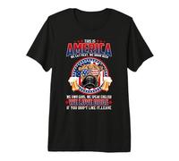 America We Love Dogs Boxer Dog and Beer 4th of July Camiseta Premium