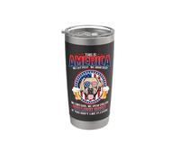 America We Love Dogs English Mastiff Dog Beer 4th Of July Vaso térmico de acero inoxidable de doble pared