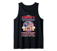 America We Love Dogs Greyhound Dog and Beer 4th of July Camiseta sin Mangas