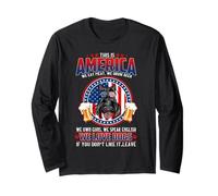 America We Love Dogs Scottish Terrier Dog Beer 4th of July Manga Larga