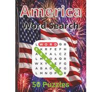 America Word Search: Celebrate America | 8.5x11 | 50 Puzzles with Solutions