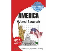 America Word Search Puzzle Book: Easy to Read Print about America, American States, Cities & Landmarks and More | 6x9 inches, 110 pages | 50+ Puzzles ... Gift for Vacations, Holidays and Relaxation