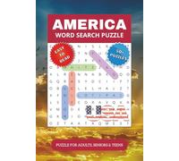 America Word Search Puzzle Book: Themed Word Searches with Easy to Read Print about America, United States and More | 50+ Puzzles | 6x9 inches, 110 ... | Gift for vacation, Holidays and Free Times