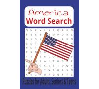 America Word Search Puzzle Book: Word Searches with Easy to Read Print about America, USA, American and More [ 6x9 inches, 110 pages] 50+ Puzzles ... Gift for Vacations, Holidays and Free Time