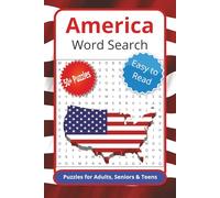 America Word Search Puzzle Book: Word Searches with Easy to Read Print about States, National Parks and More | 6x9 inches, 110 pages | 50+ Puzzles... Gift for Vacations, Holidays and Free Times