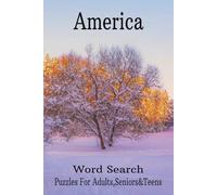America Word Search Puzzle Book: Word Searches with Easy-to-Read Print about the United States | 6x9 Inches, 110 Pages | 50+ Puzzles… Perfect Gift for Travel, Holidays, and Relaxation